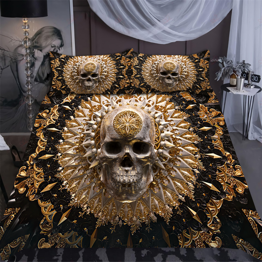 Premium Skull 3D All Over Printed Bedding Set