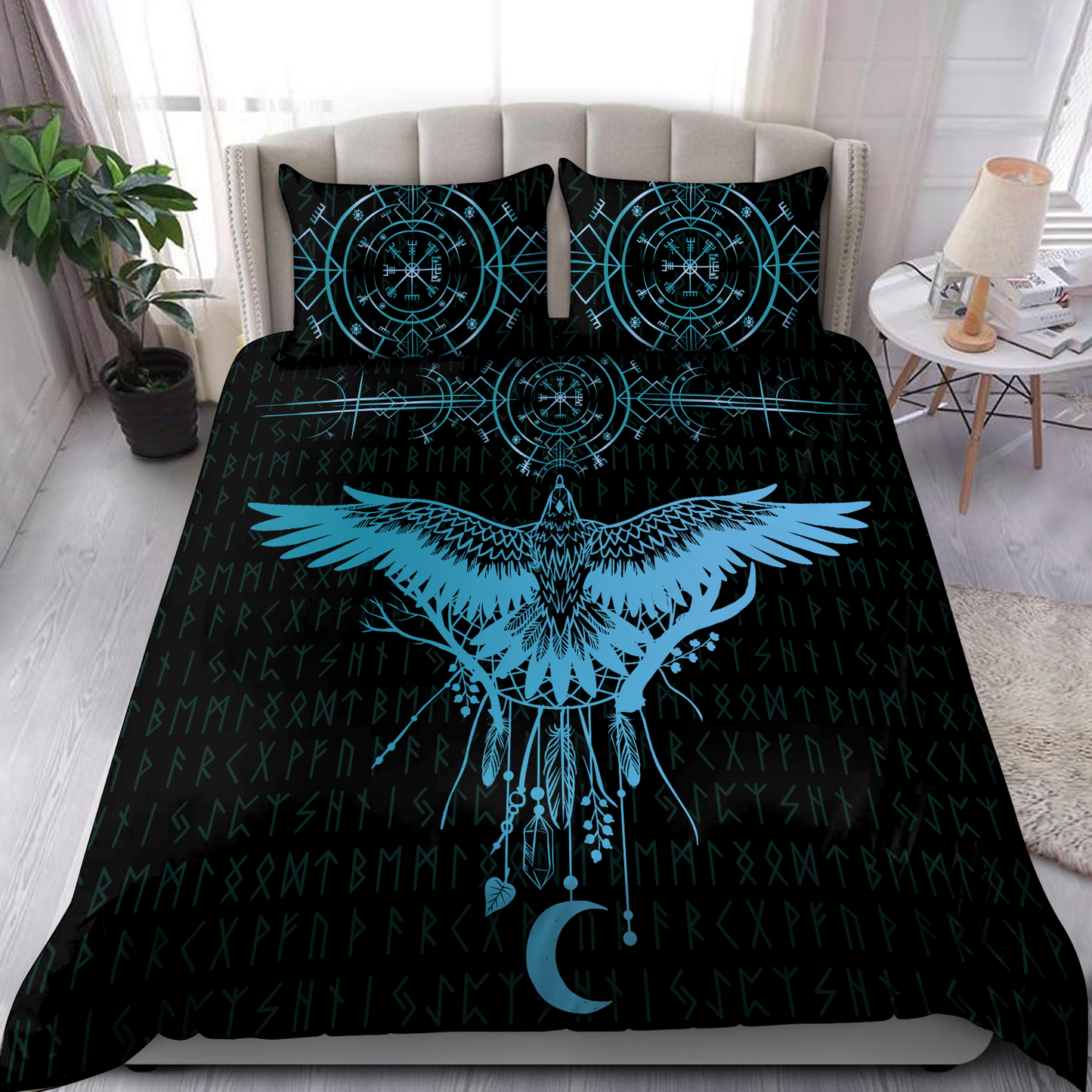 Premium Viking Gear Viking Bedding Set - Raven