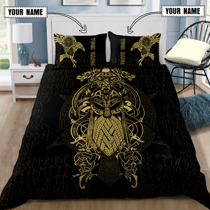 Premium Raven Of Odin 3D All Over Printed Bedding Set