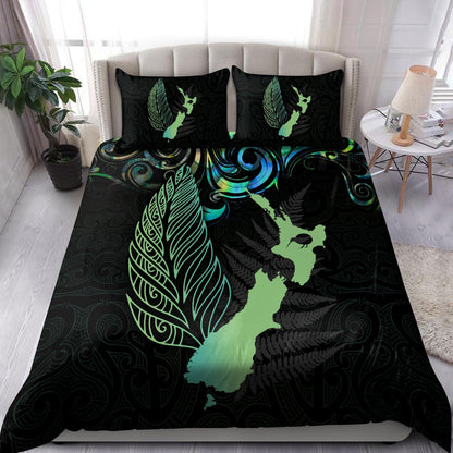 New Zealand Aotearoa Maori And Fern Bedding Set NTN12062101