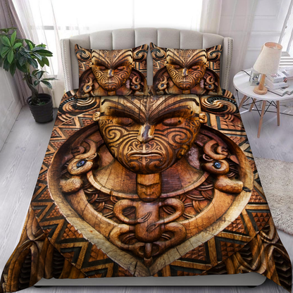 Carved Maori Wood Bedding Set No 1 VP17072105.S2