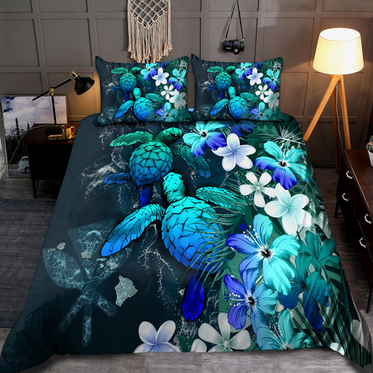 Kanaka Maoli (Hawaiian) Polynesian Turtle Bedding Set