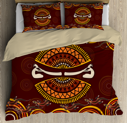 Aborignail Didgeridoo Australia Culture art Bedding set