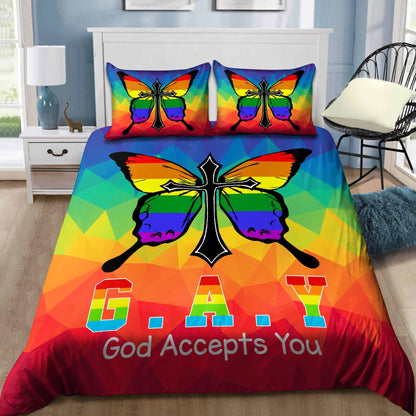 Customize Name LGBT Pride Bedding Set HHT20052108