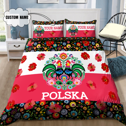 Customize Polska Wycinanki 3D all over printed bedding set