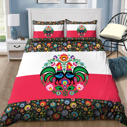 Polska Wycinanki 3D all over printed bedding set