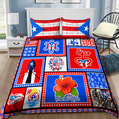 Puerto Rico Art 3D Printed Bedding Set