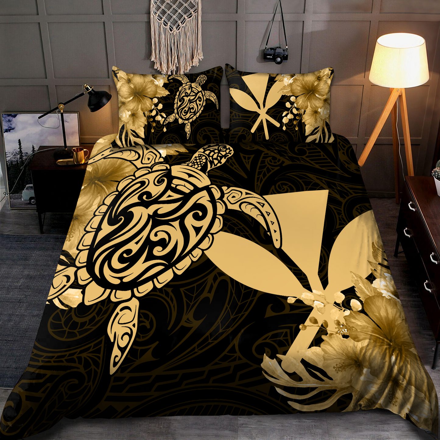 Kanaka Maoli (Hawaiian) Polynesian Bedding Set