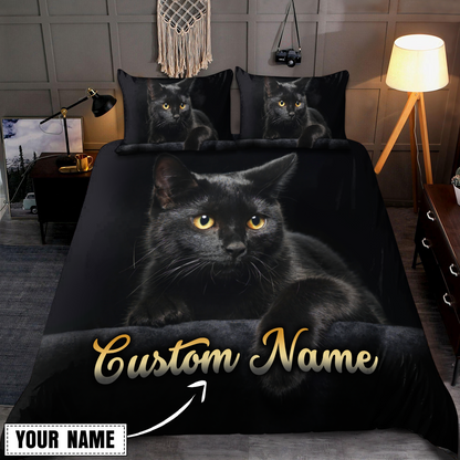 Customize Name Cat Bedding Set MH08052102