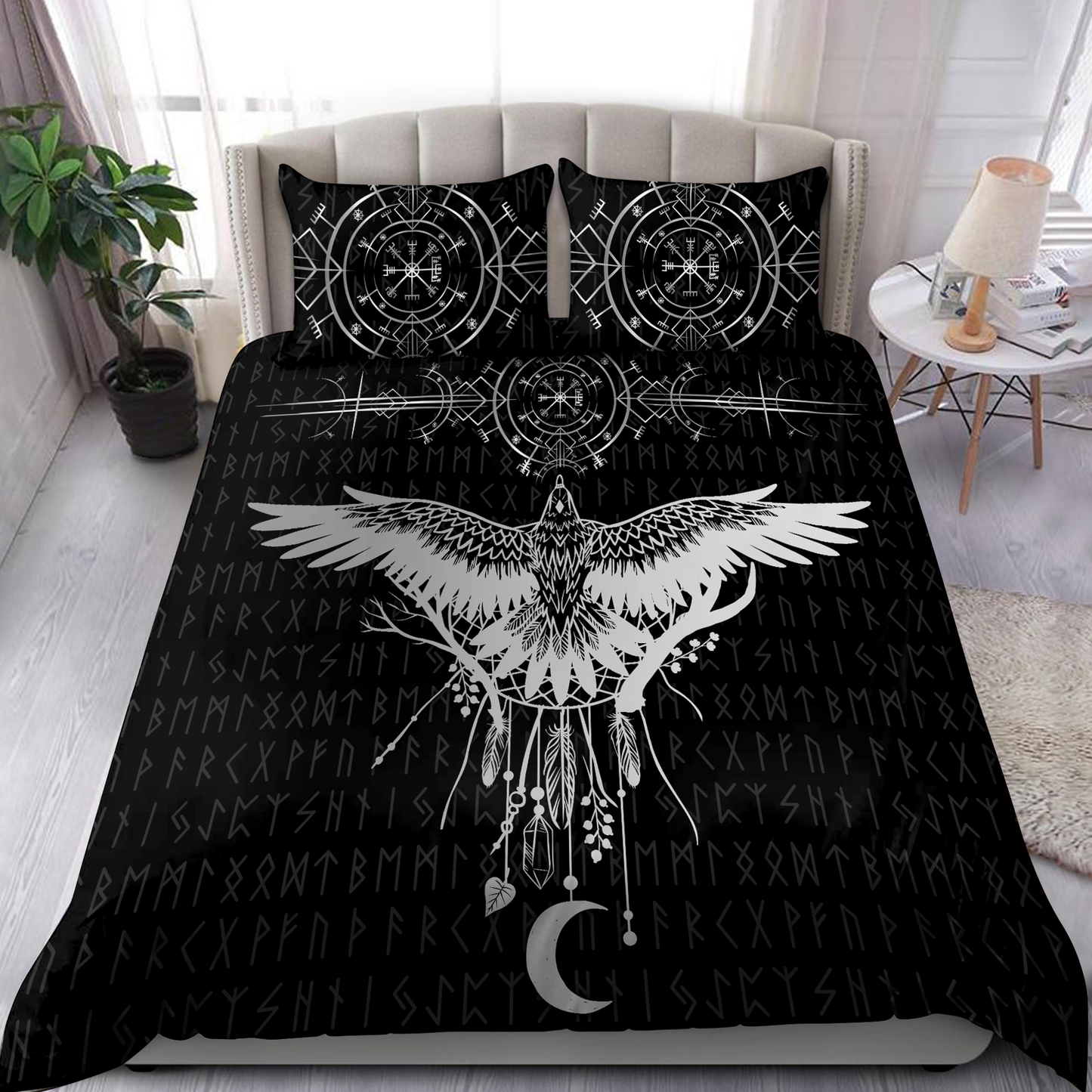 Premium Viking Gear Viking Bedding Set - Raven