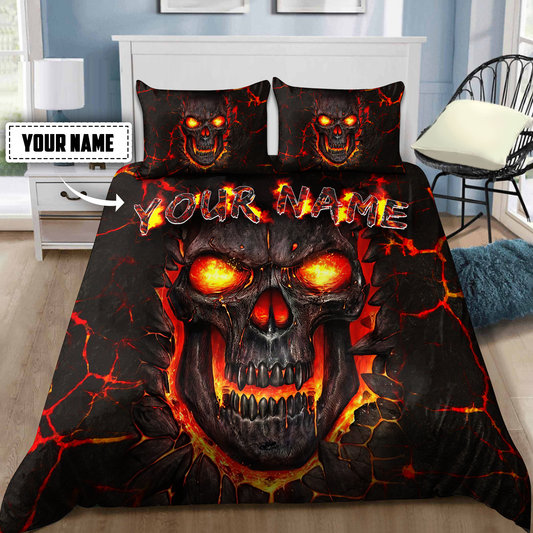 Customize Name Skull Bedding Set DQB17052101