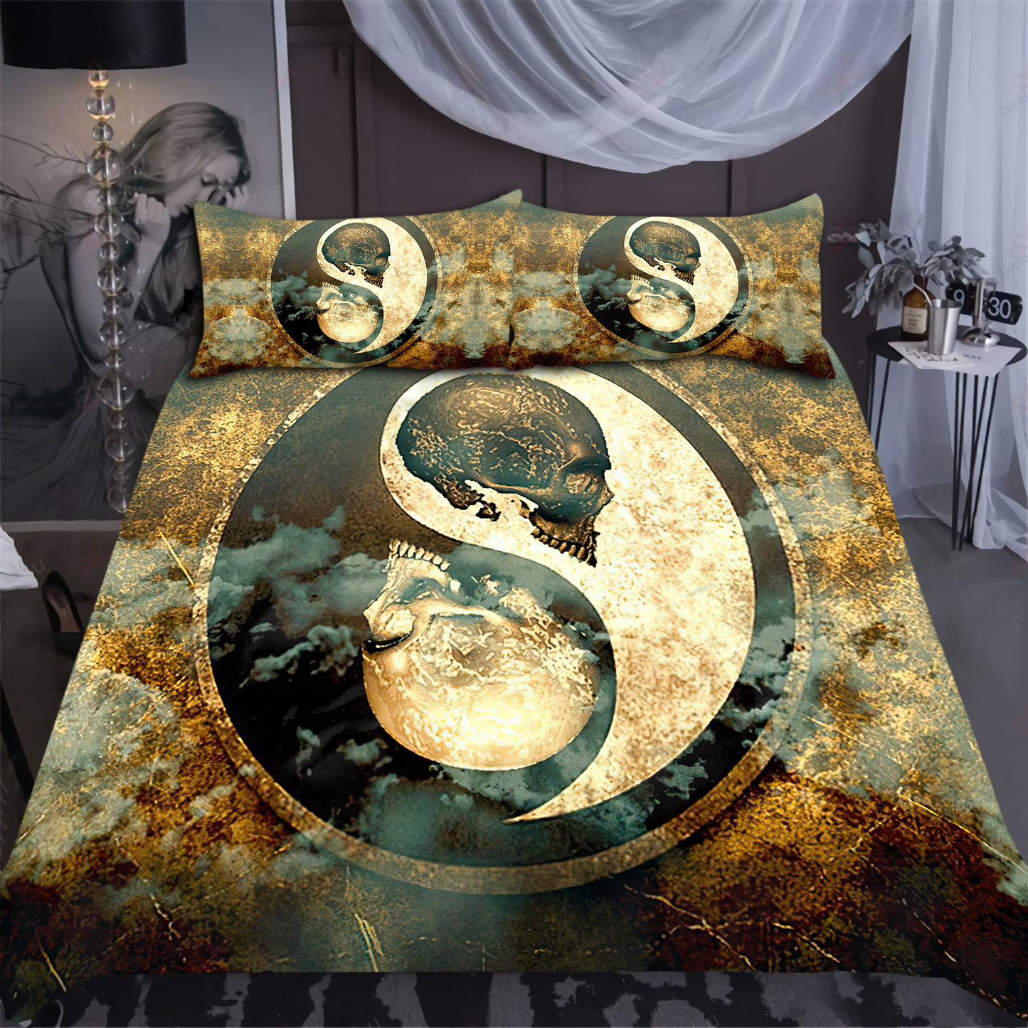 Premium Skull 3D All Over Printed Bedding Set
