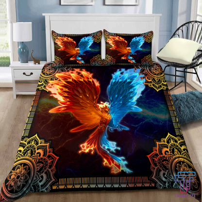 Phoenix 3D Al Over Printed Bedding Set  DA25062102