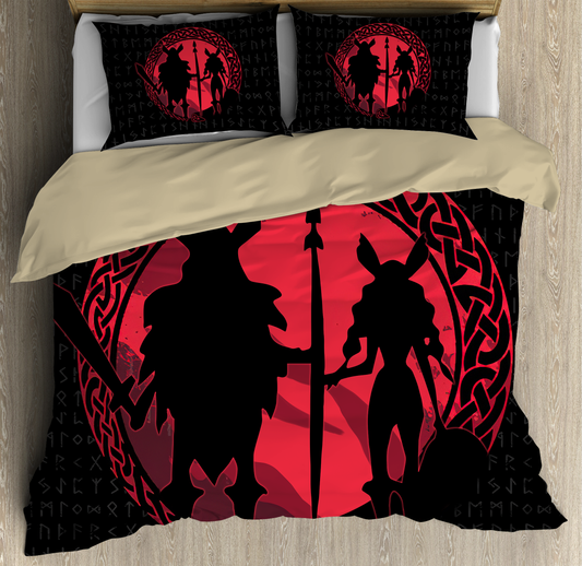 Viking Bedding Set Viking Couple