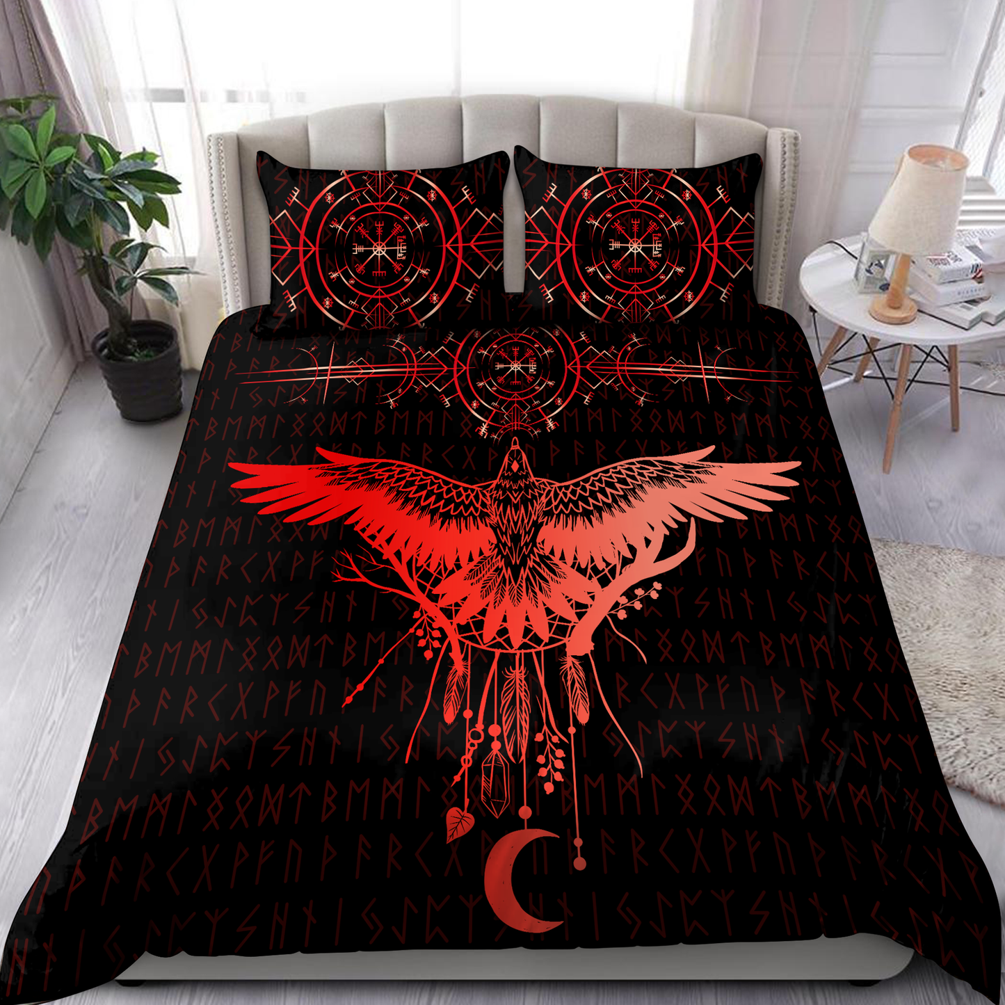 Premium Viking Gear Viking Bedding Set - Raven