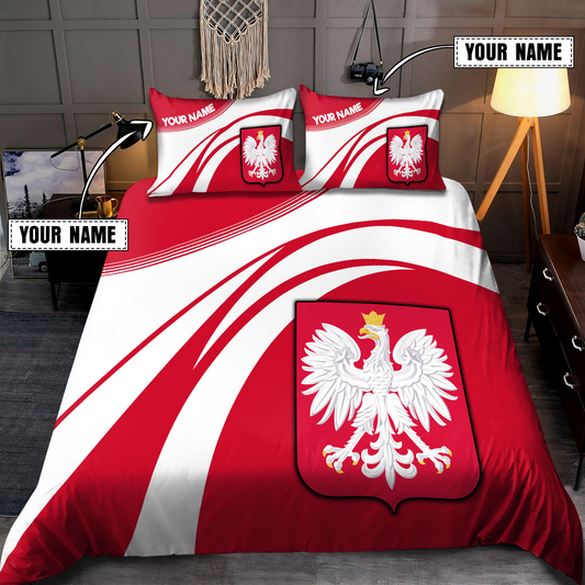 Customize Polska 3D all over printed bedding set