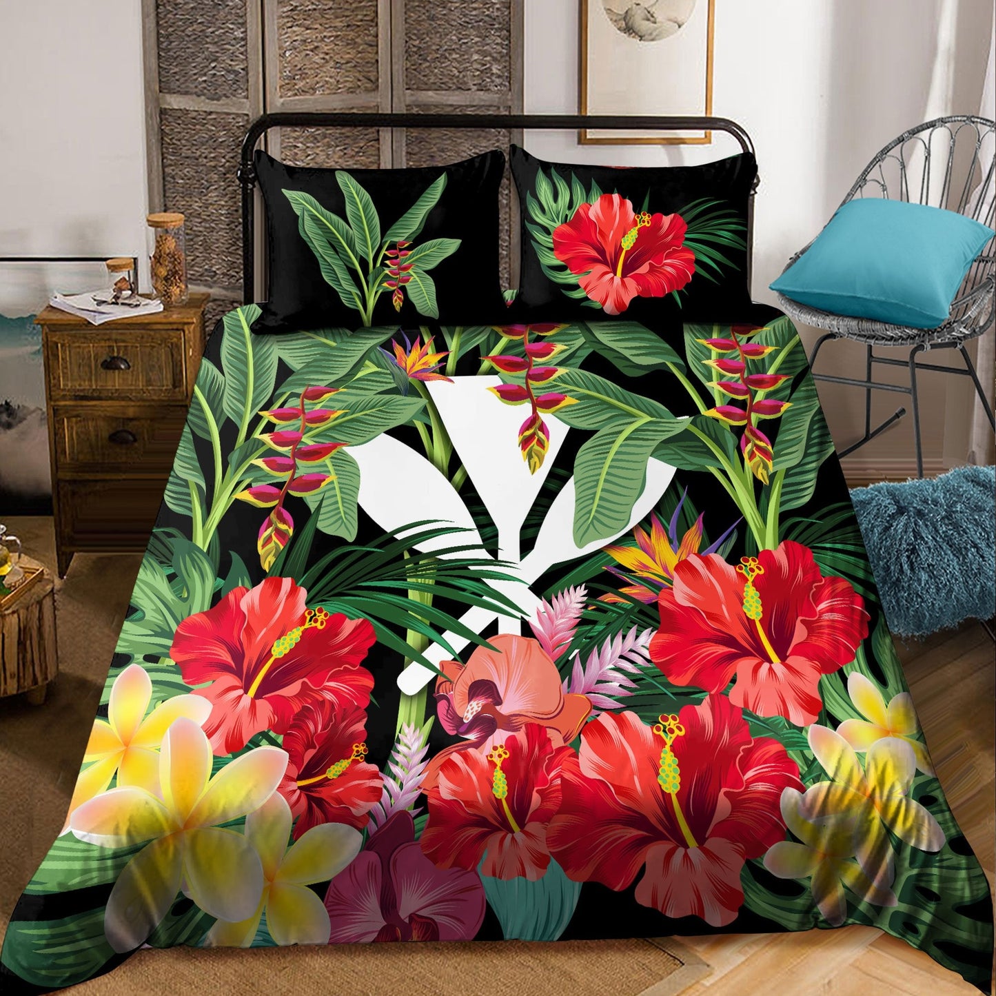 Kanaka Maoli (Hawaiian) Polynesian Bedding Set
