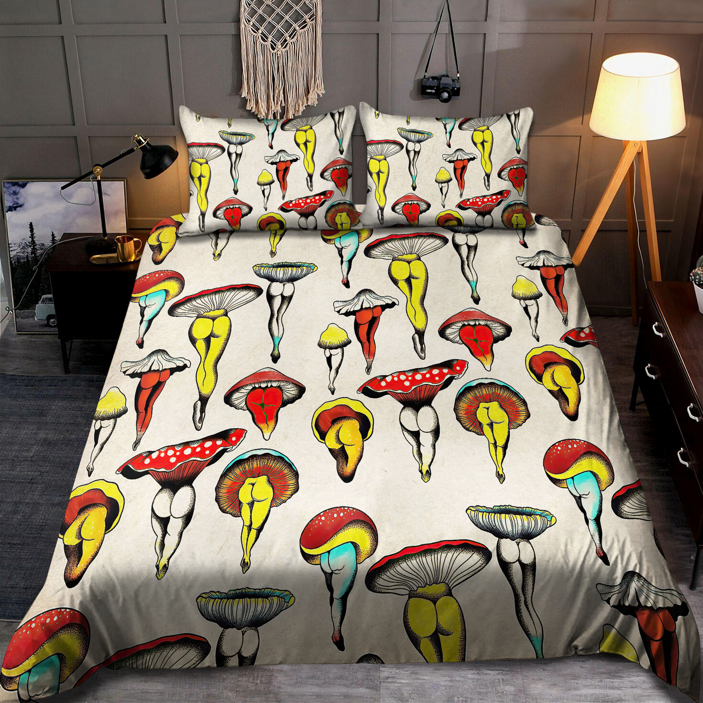 Sexy Hippie Mushroom 3D All Over Printed Bedding Set