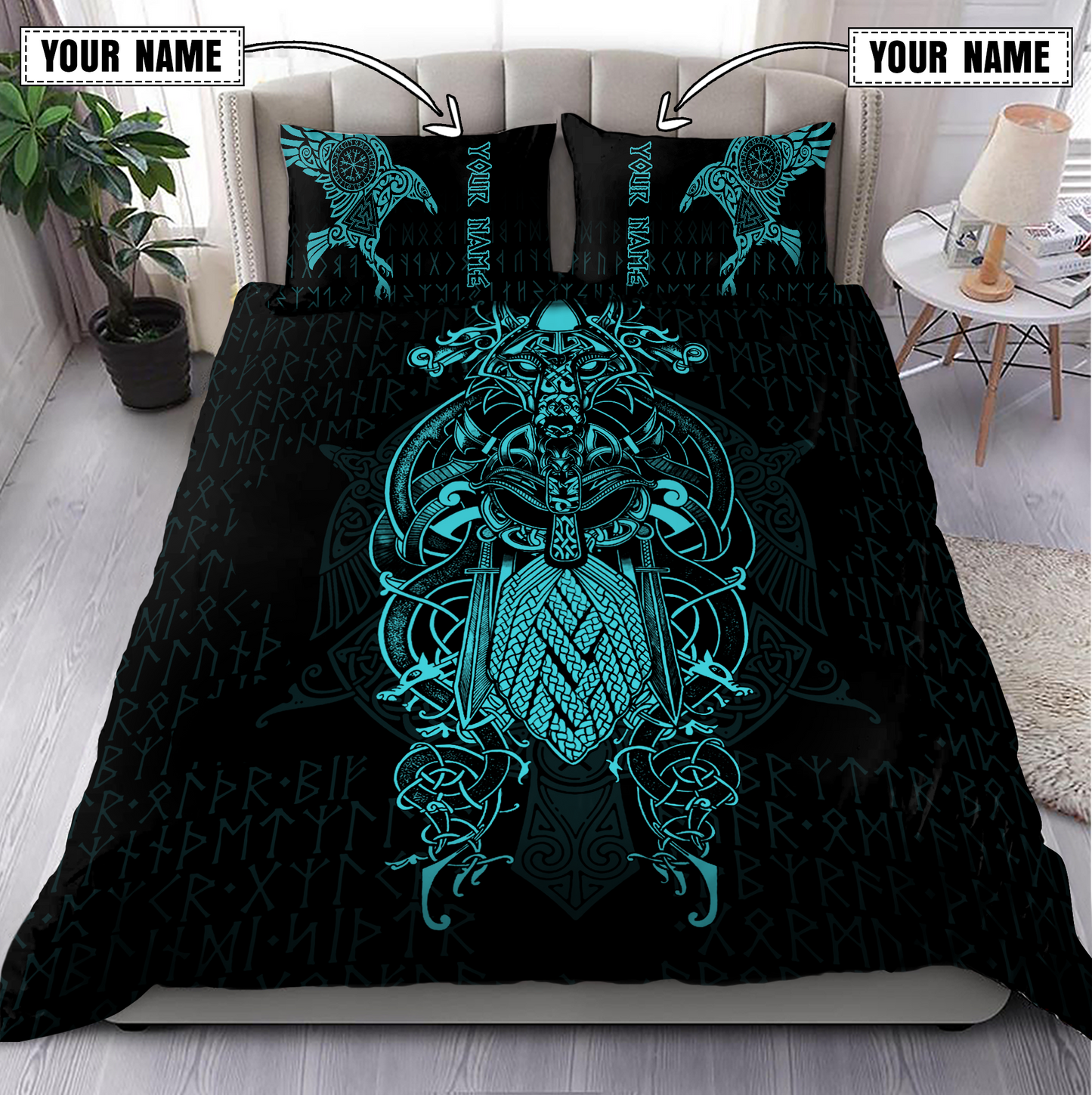 Premium Raven Of Odin 3D All Over Printed Bedding Set