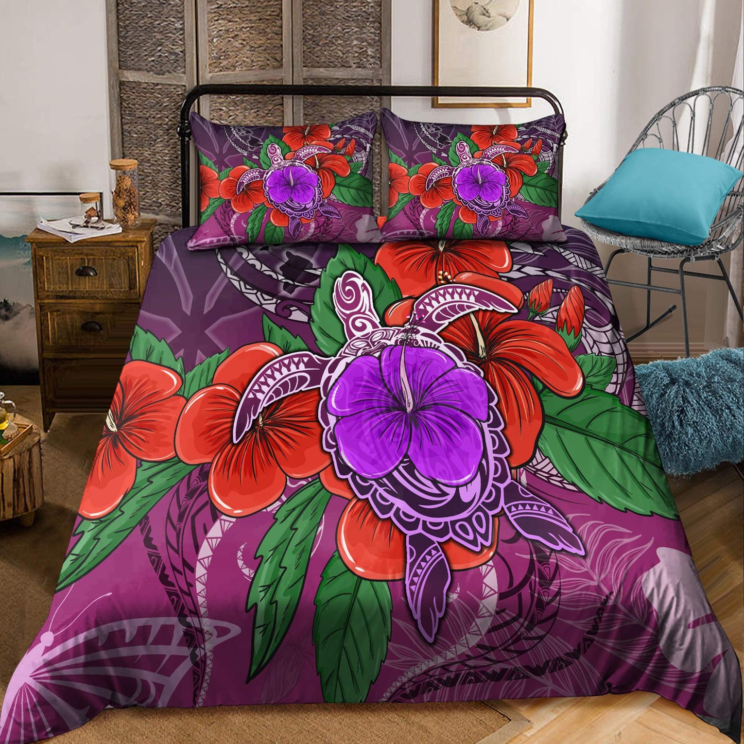 Kanaka Maoli (Hawaiian) Polynesian Bedding Set - Amaze Style™