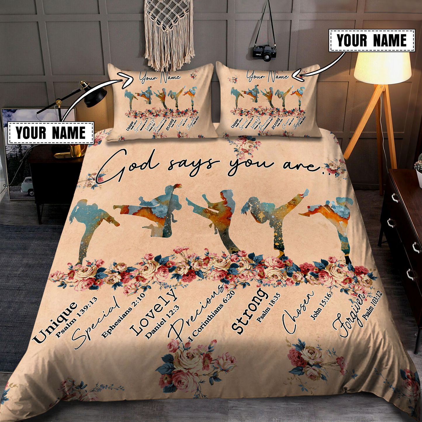 Customize Name Karate Bedding Set MH26042104