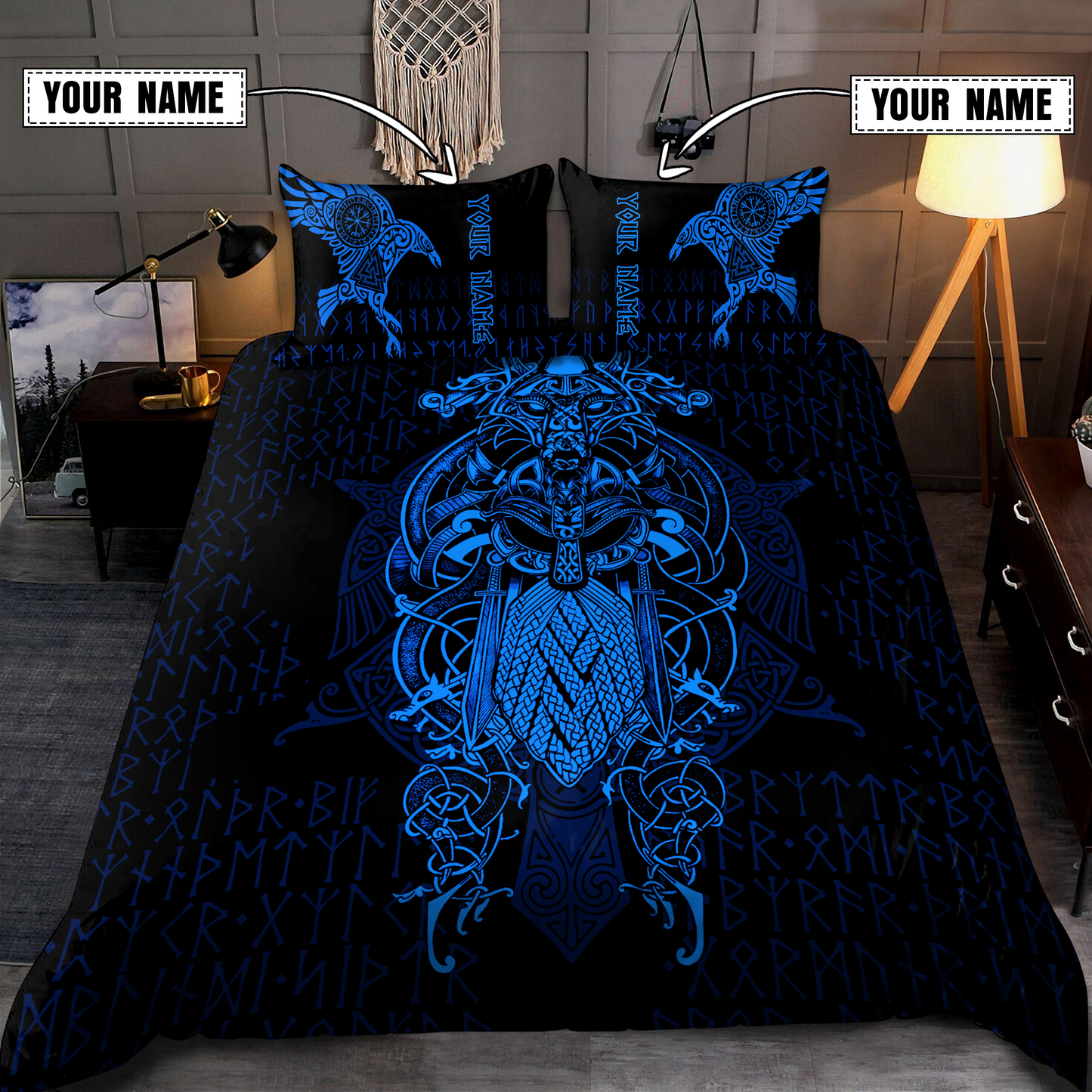 Premium Raven Of Odin 3D All Over Printed Bedding Set