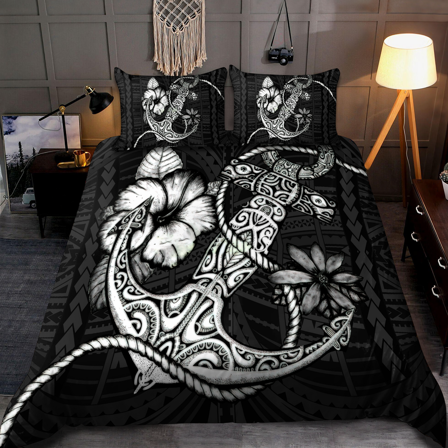 Kanaka Maoli (Hawaiian) Polynesian Anchor Bedding Set