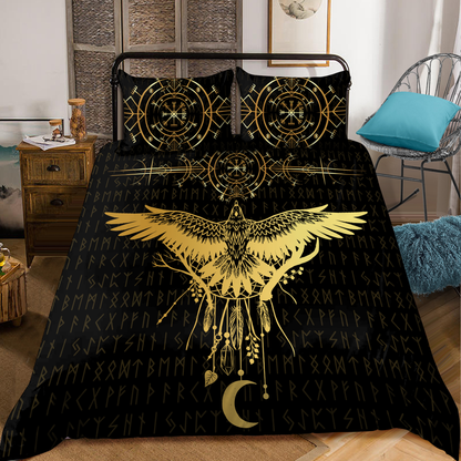 Premium Viking Gear Viking Bedding Set - Raven
