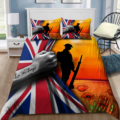 Lest we forget UK Veteran Bedding set