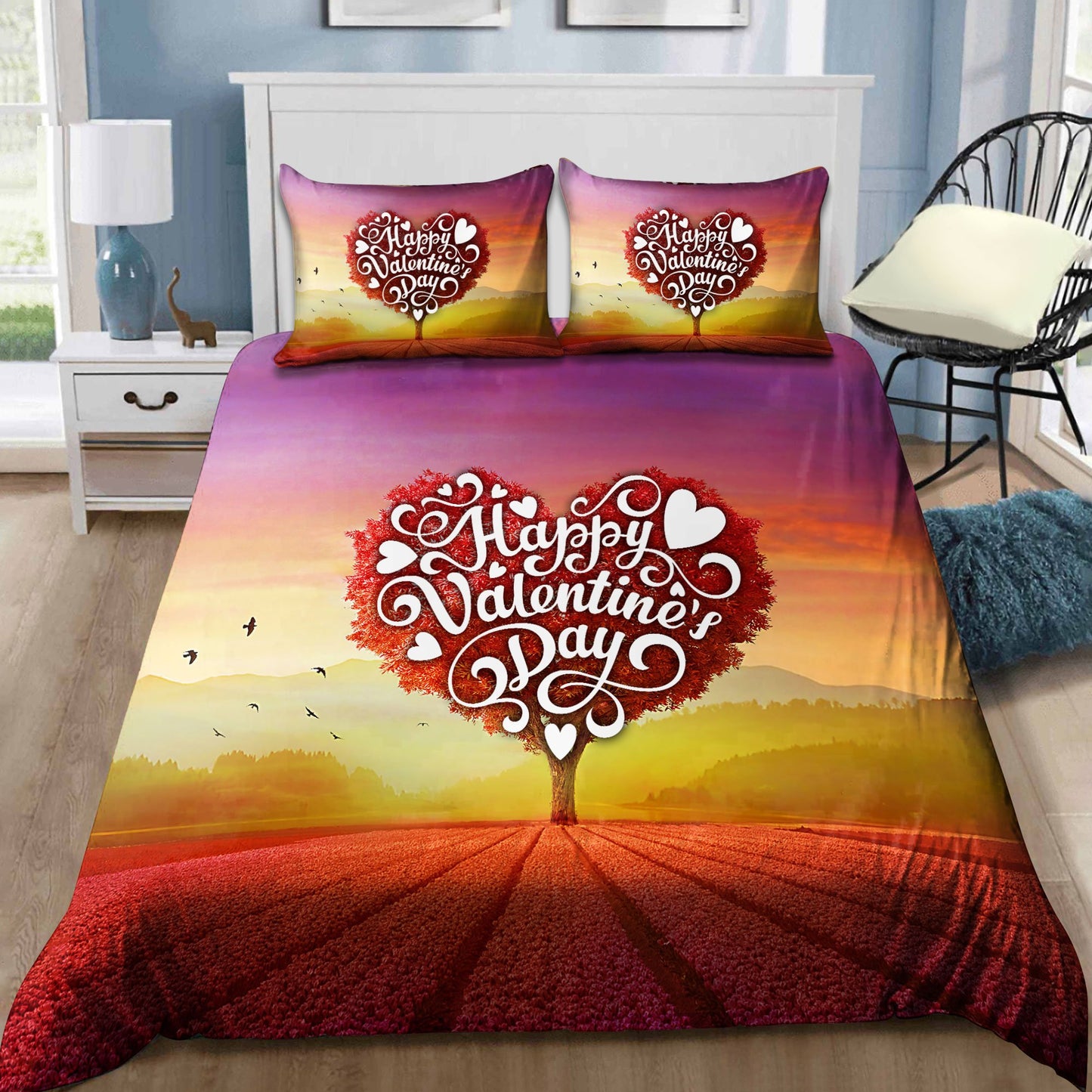 Happy Valentine's Day 3D All Over Printed Bedding Set