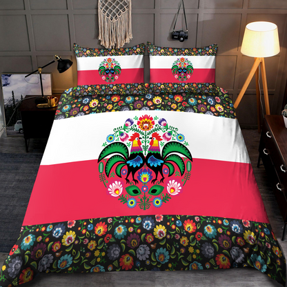 Polska Wycinanki 3D all over printed bedding set