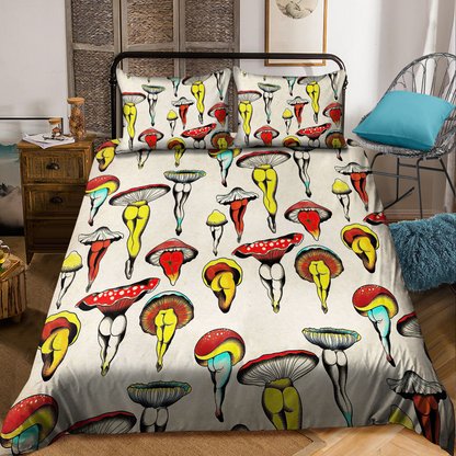 Sexy Hippie Mushroom 3D All Over Printed Bedding Set