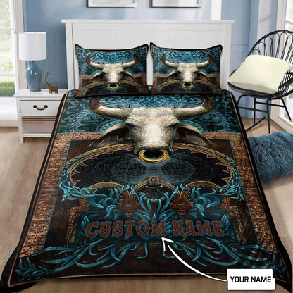 Personalized Name Rodeo Bedding Set Love Bull