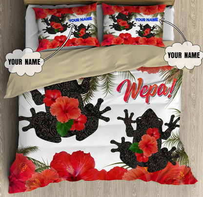 Customize Name Coqui and Maga Puerto Rico Bedding Set