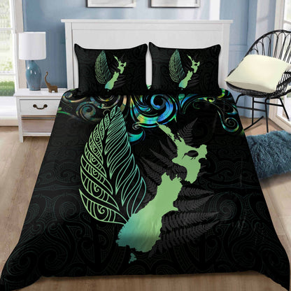 New Zealand Aotearoa Maori And Fern Bedding Set NTN12062101