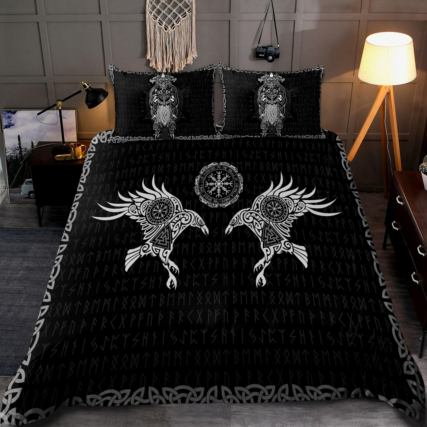 Premium Raven Of Odin Bedding Set