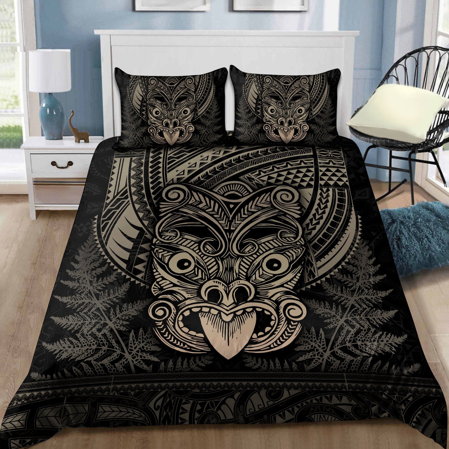Maori Haka Dance Brown Bedding Set TN TNA15072101.S3