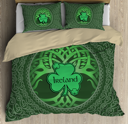 Premium Irish Shamrock Ireland Bedding Set