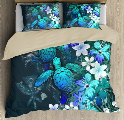 Kanaka Maoli (Hawaiian) Polynesian Turtle Bedding Set