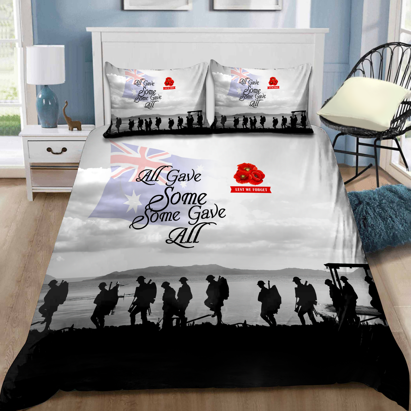 Anzac Day Lest We Forget 3D Home Decor Bedding