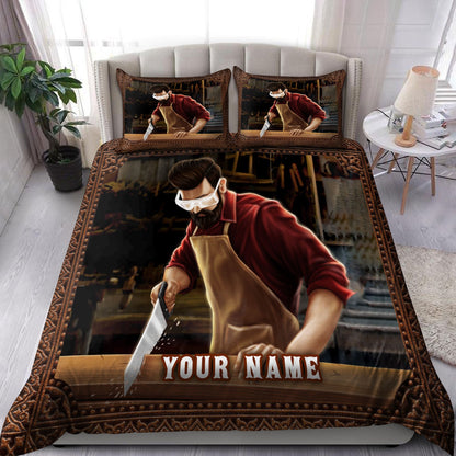 Personalized Name Carpenter Bedding Set Ver 2