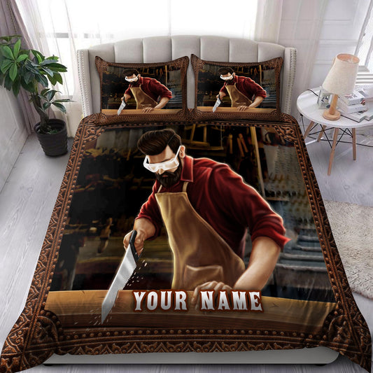 Personalized Name Carpenter Bedding Set Ver 2