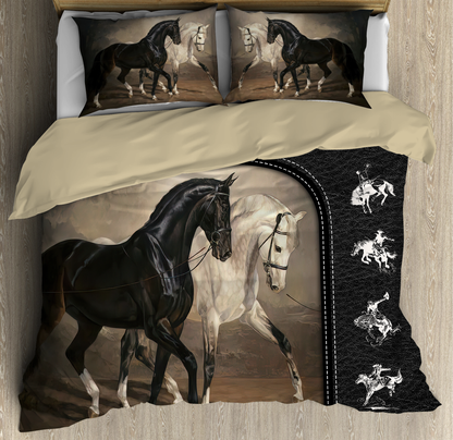 Personalized Name Rodeo Bedding Set Saddle Up Partner Ver 2