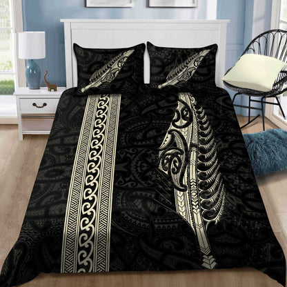Maori Silver Fern Gold Bedding Set AM15072104