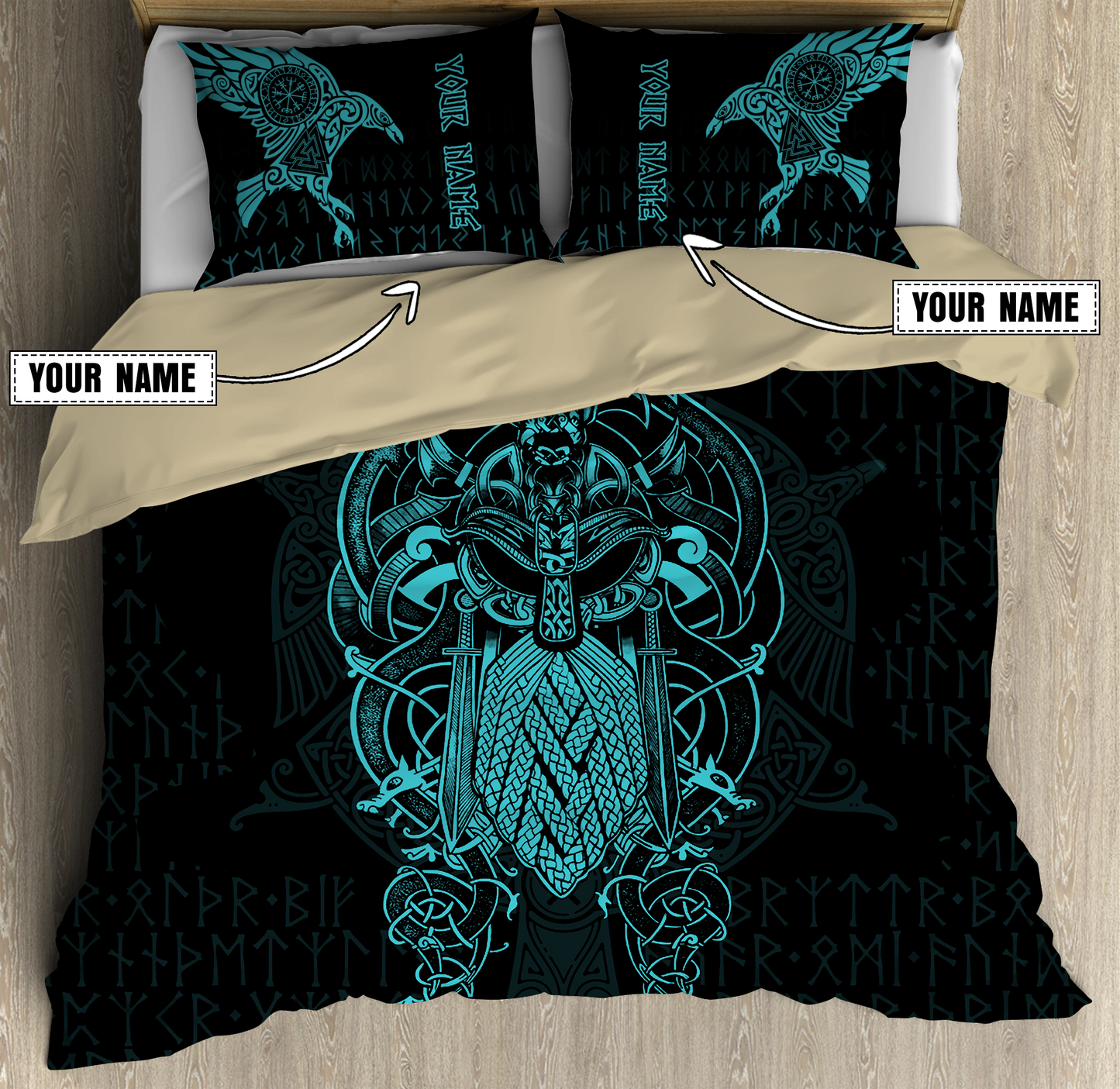 Premium Raven Of Odin 3D All Over Printed Bedding Set