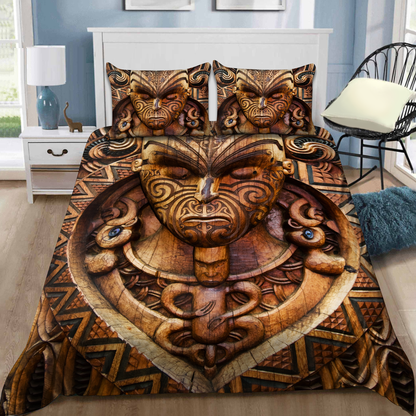 Carved Maori Wood Bedding Set No 1 VP17072105.S2