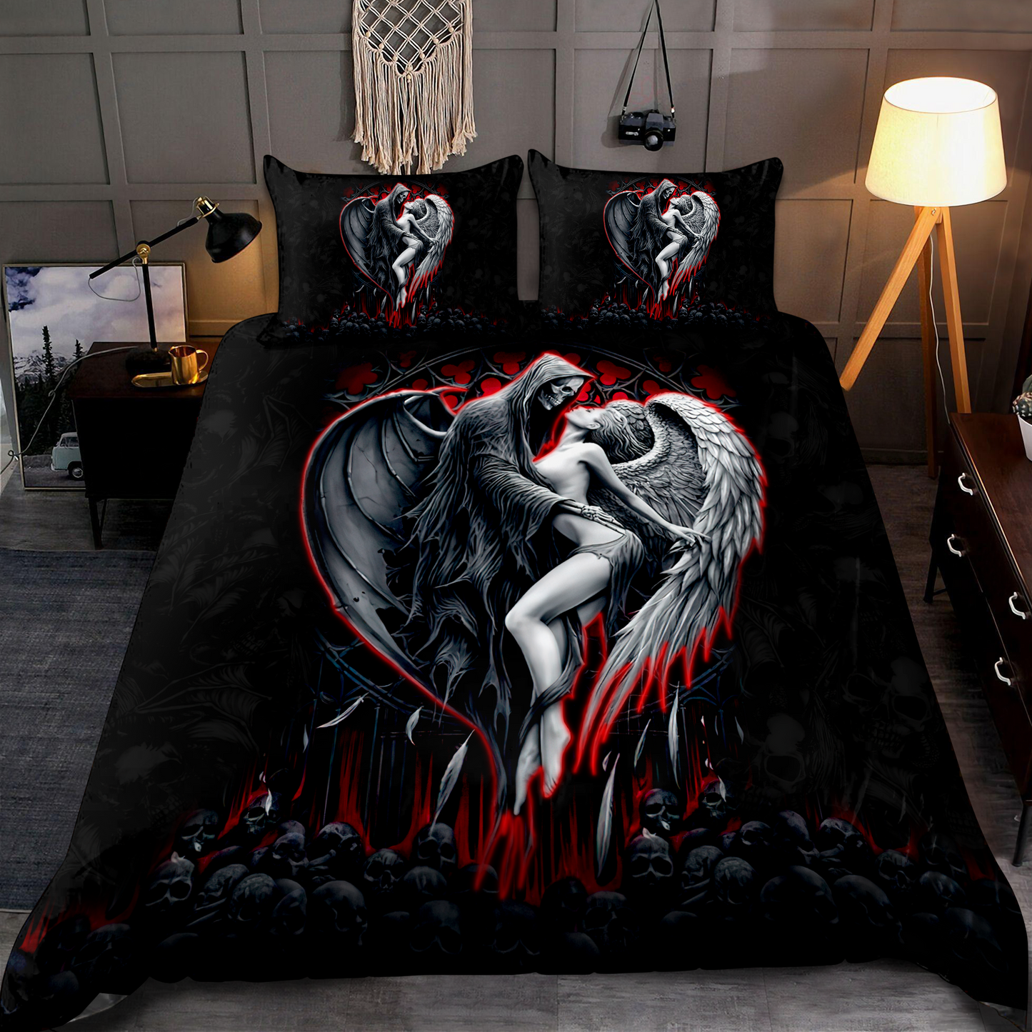 Skull And Beauty Bedding Set
