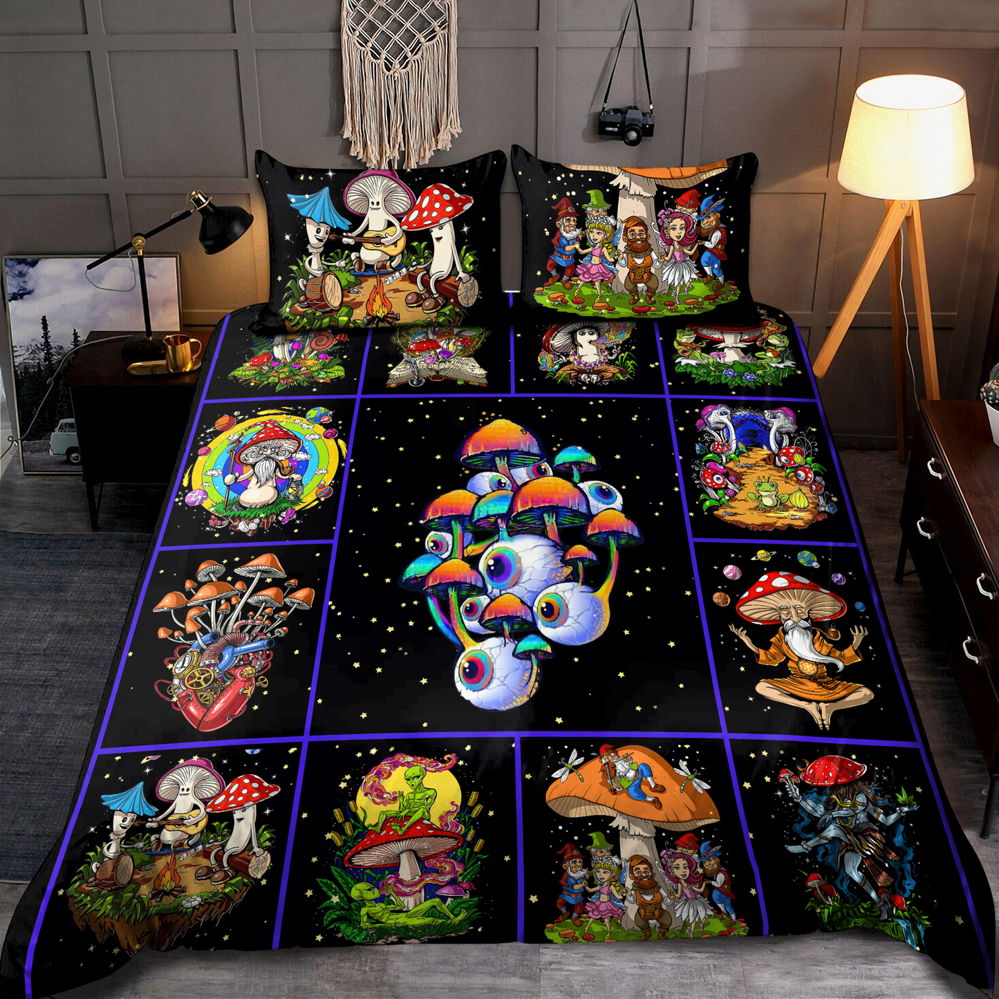 Mushroom 3D All Over Printed Bedding Set