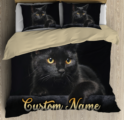 Customize Name Cat Bedding Set MH08052102
