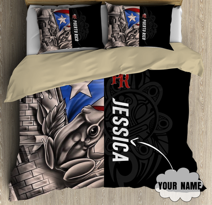 Customize Name Common Coquí Puerto Rico Bedding Set
